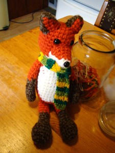 fox amigurumi crochet toys cute scarf
